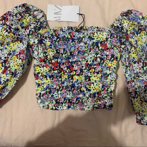 Zara Tops - NWT Zara Floral Blouse
